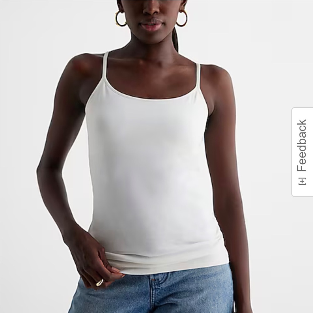 White Spaghetti Strap Tank Top